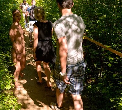 Taking A Walk Nude